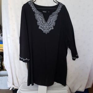 Plus size Black Tunic